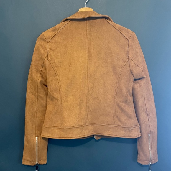 Philosophy Light Brown Faux Suede Jacket - Picture 2 of 4